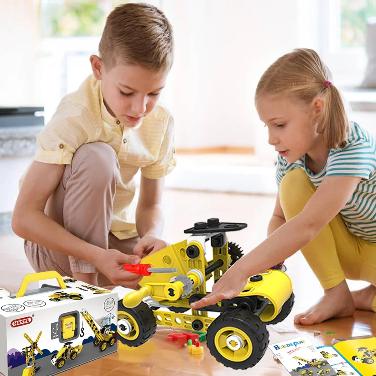 choopheme 10 in 1 Stem Toys Building Block Kit J-77 Educational Engineering Set Plastic New image 5