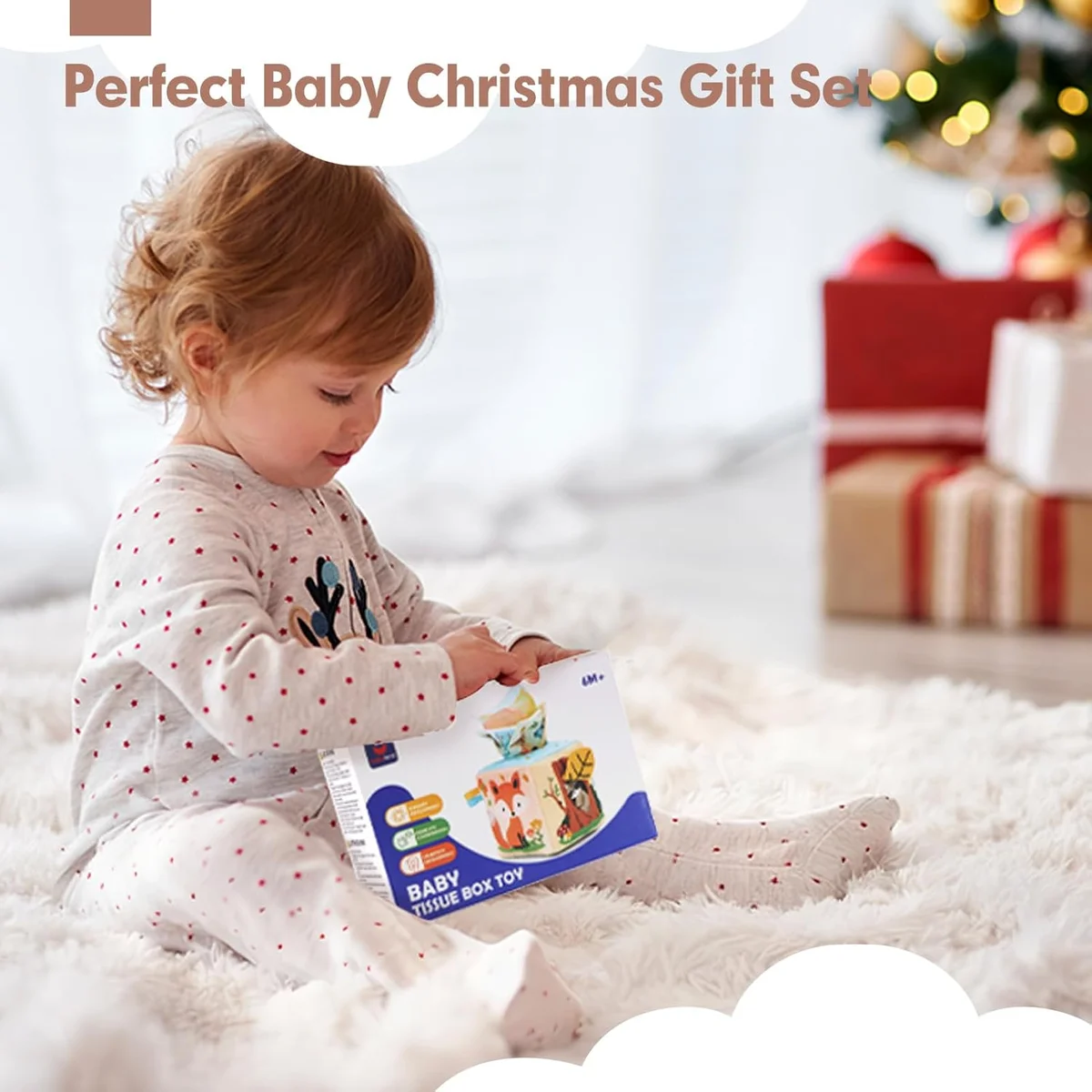 hahaland Baby Tissue Box Toy PL002P - Montessori Toys for 6-12 Months, Multi-color - New image 9