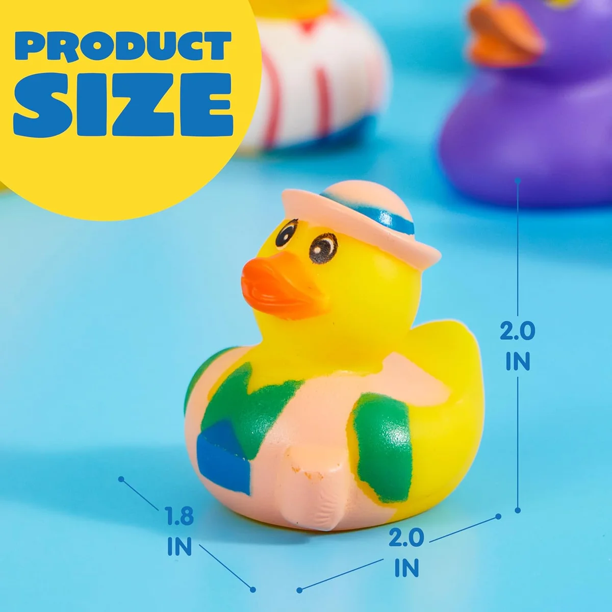JOYIN 30 Pcs Rubber Ducks Mini Bath Toys Assortment 2 Inches New image 5