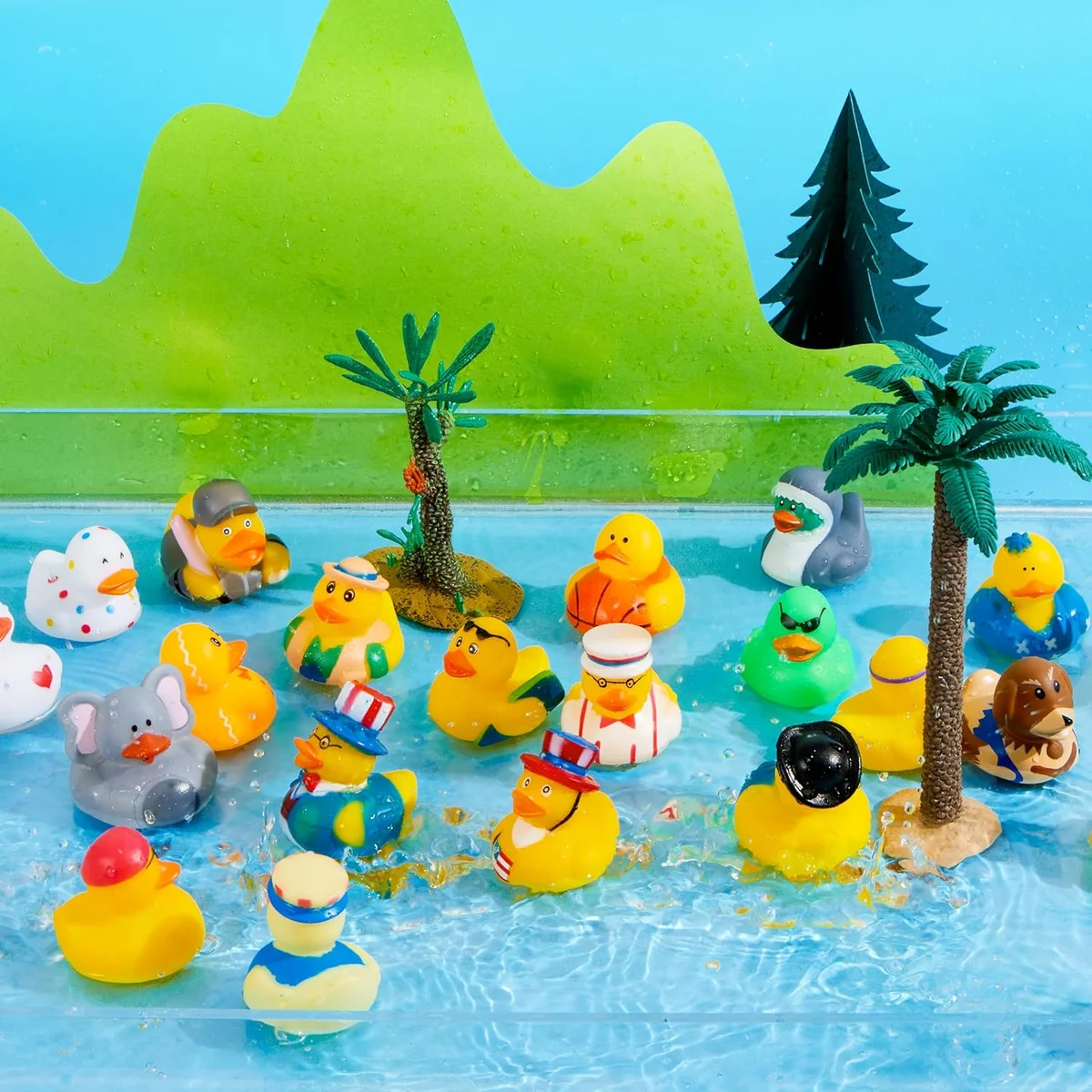 JOYIN 30 Pcs Rubber Ducks Mini Bath Toys Assortment 2 Inches New image 8