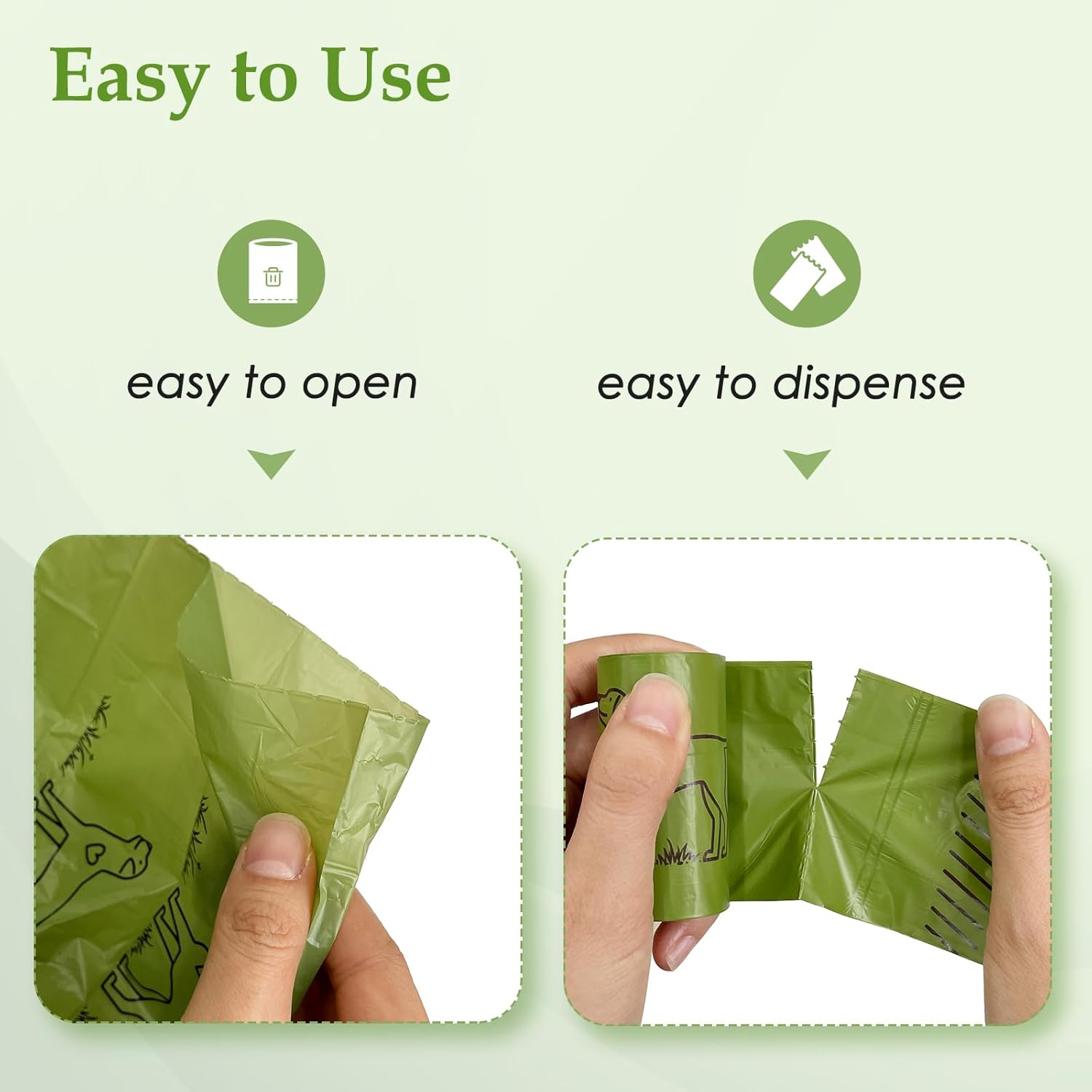 Wowflash Dog Poop Bags 240 Count Lavender Scented Leakproof 13” x 9” Plastic - New image 4