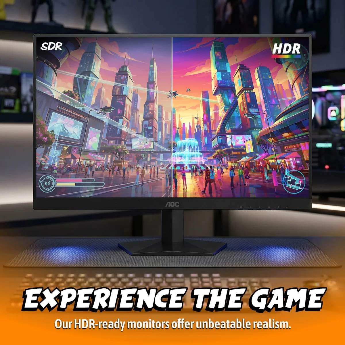 AOC Gaming Monitor Q27G41ZE 27 Inch 240Hz IPS Black New image 2