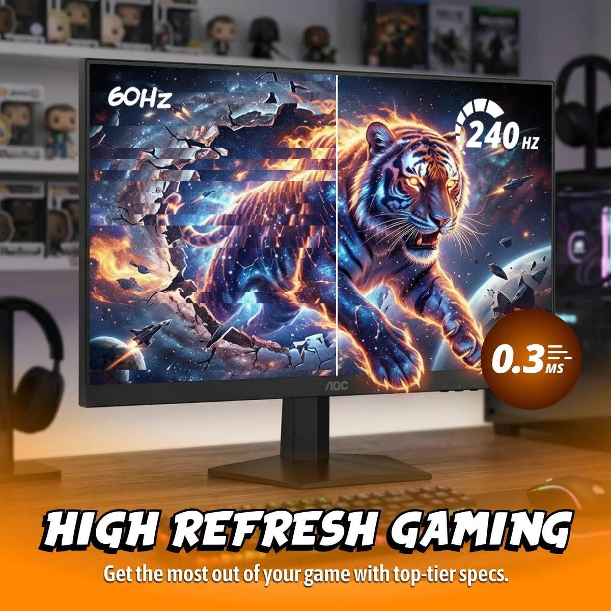 AOC Gaming Monitor Q27G41ZE 27 Inch 240Hz IPS Black New image 3