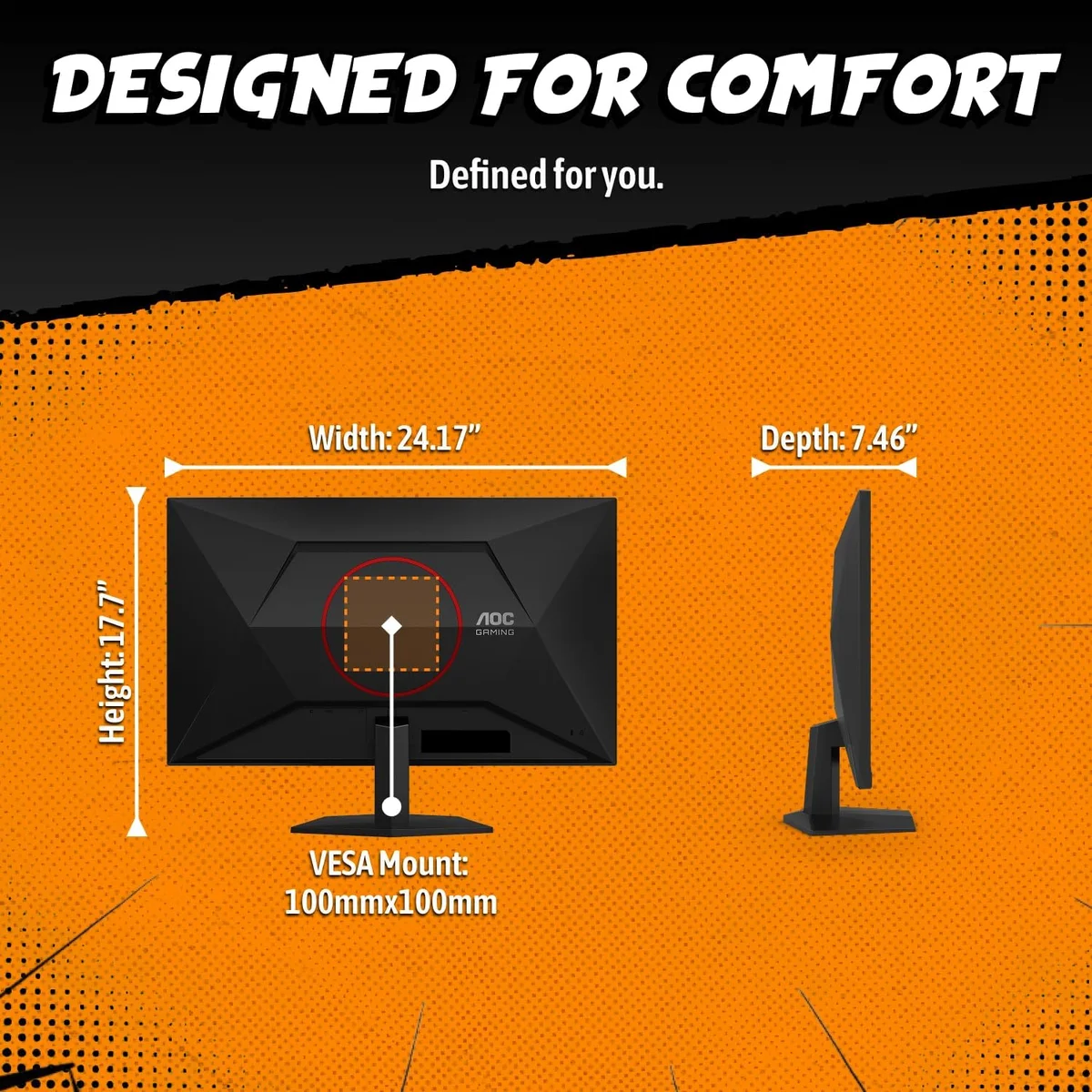 AOC Gaming Monitor Q27G41ZE 27 Inch 240Hz IPS Black New image 7