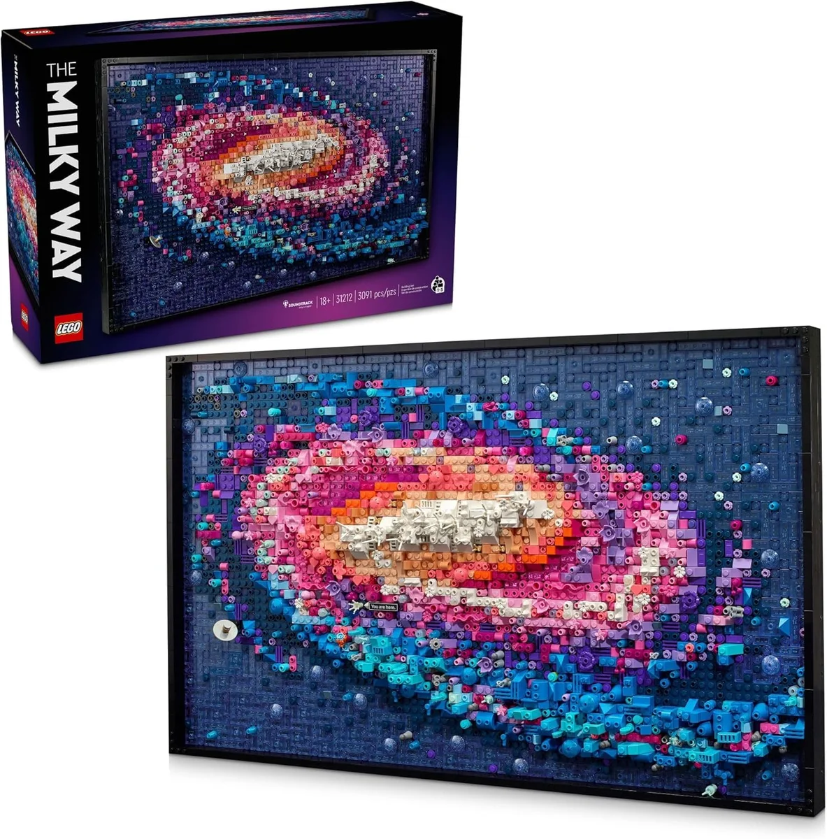 LEGO The Milky Way Galaxy Building Set 31212 DIY Space Decor 3091 Pieces Multicolor New