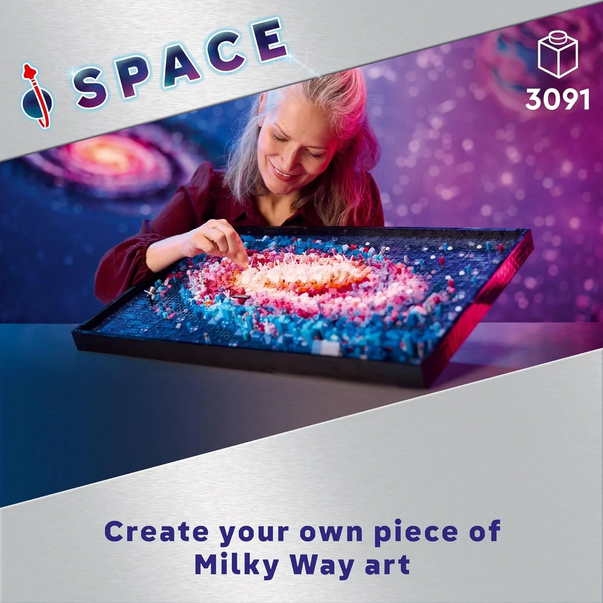 LEGO The Milky Way Galaxy Building Set 31212 DIY Space Decor 3091 Pieces Multicolor New image 2