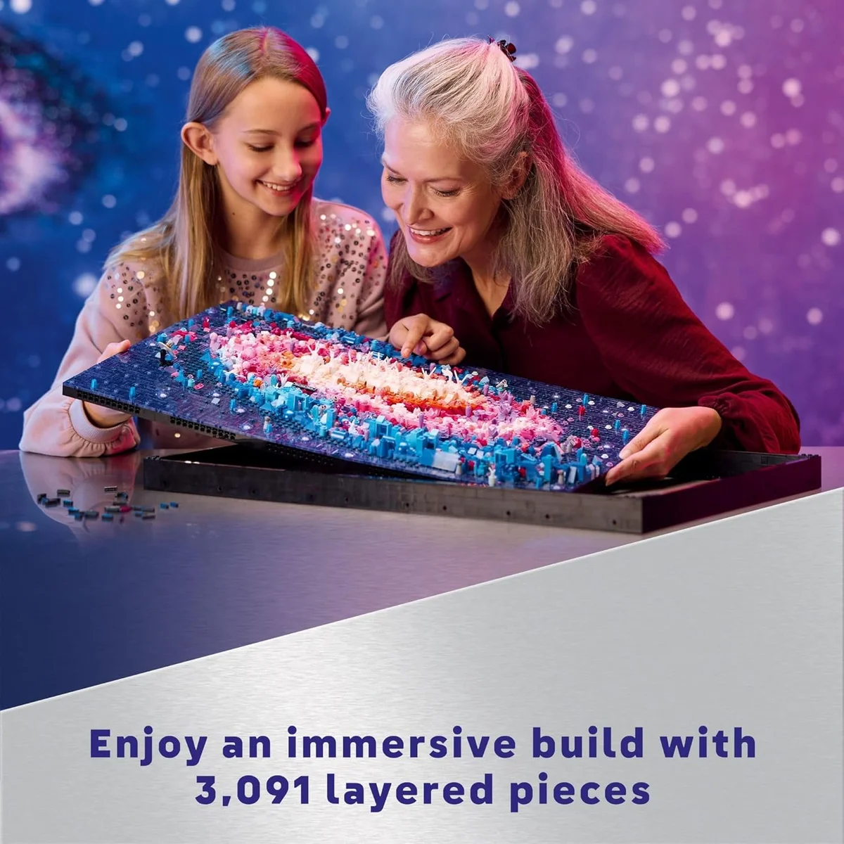 LEGO The Milky Way Galaxy Building Set 31212 DIY Space Decor 3091 Pieces Multicolor New image 4