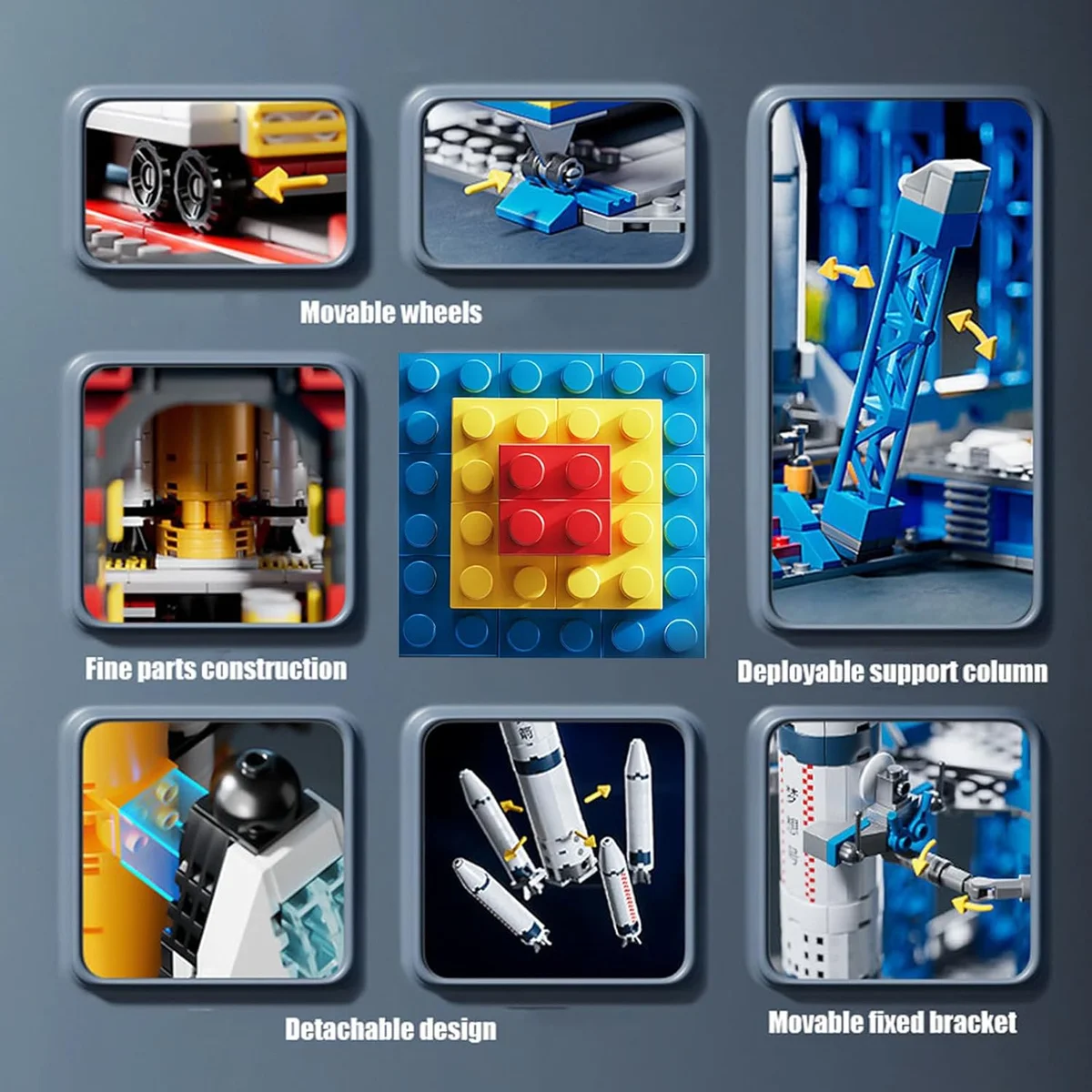 Vilbocr Special Police Building Blocks Toy 7 in 1 Transformable Set City Special Police New image 6