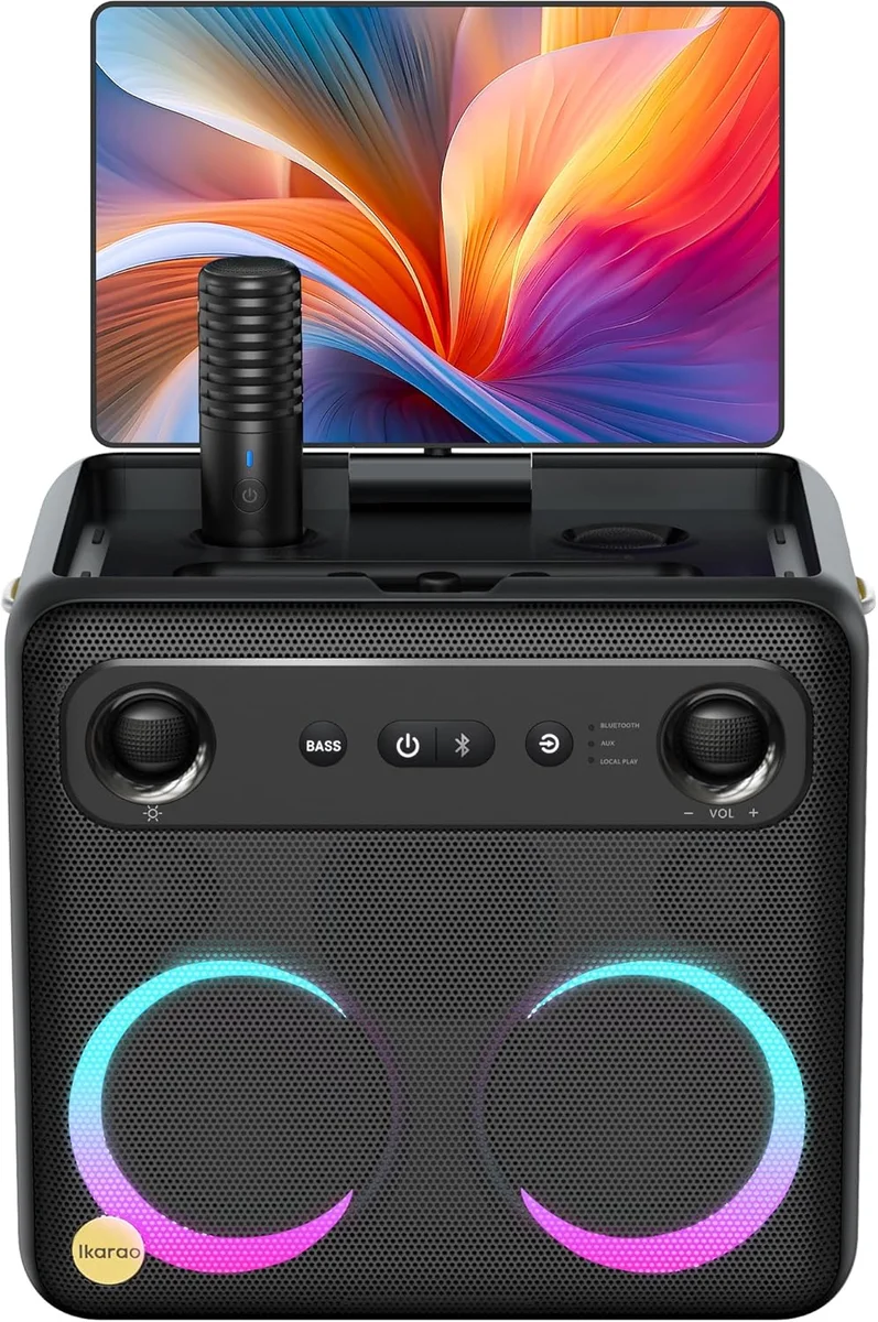 Ikarao Smart Karaoke Machine Break X2 300W Peak Power Black New