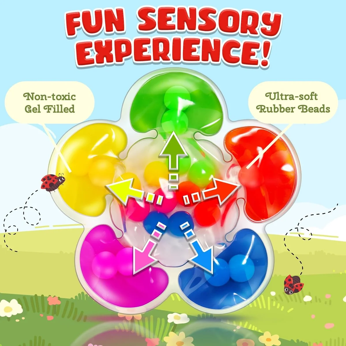 ZaxiDeel Color Sorting Sensory Toy Color Matching Fidget Game for Kids Ages 1-3 - New image 3
