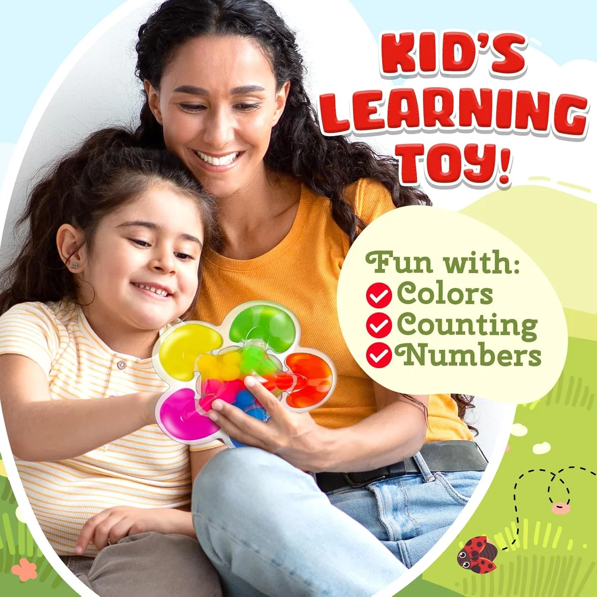 ZaxiDeel Color Sorting Sensory Toy Color Matching Fidget Game for Kids Ages 1-3 - New image 4