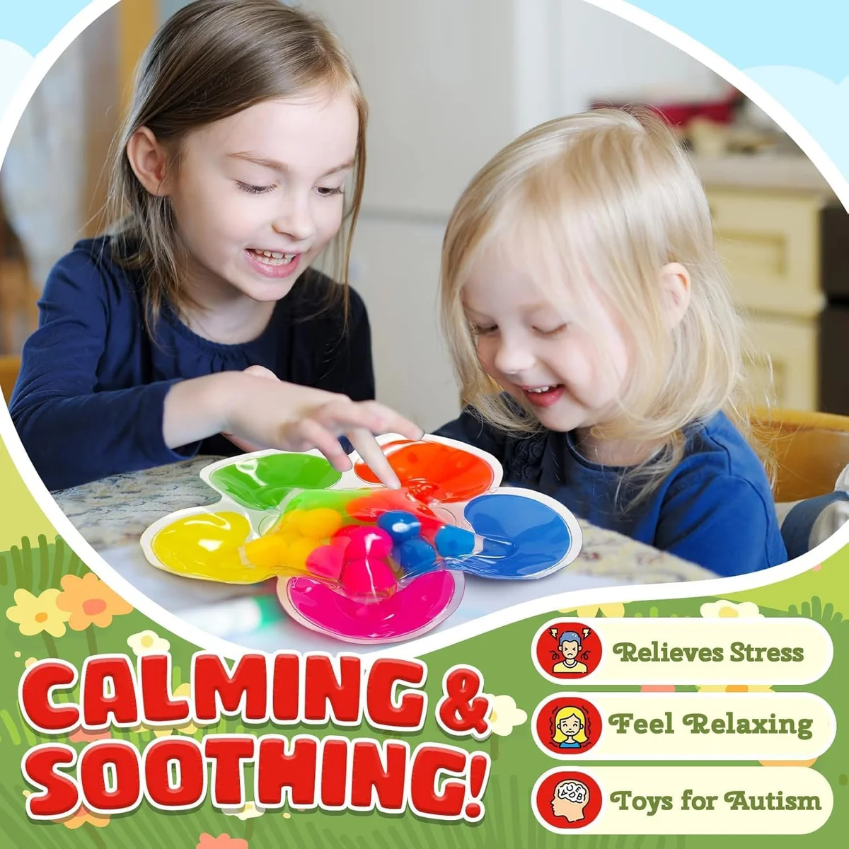 ZaxiDeel Color Sorting Sensory Toy Color Matching Fidget Game for Kids Ages 1-3 - New image 5
