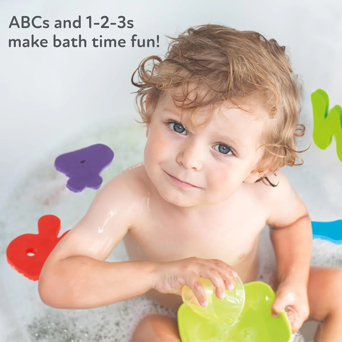 Nuby Foam Bath Letters and Numbers Set Model 6291 - 36 Pieces Plastic Rubber - New image 5