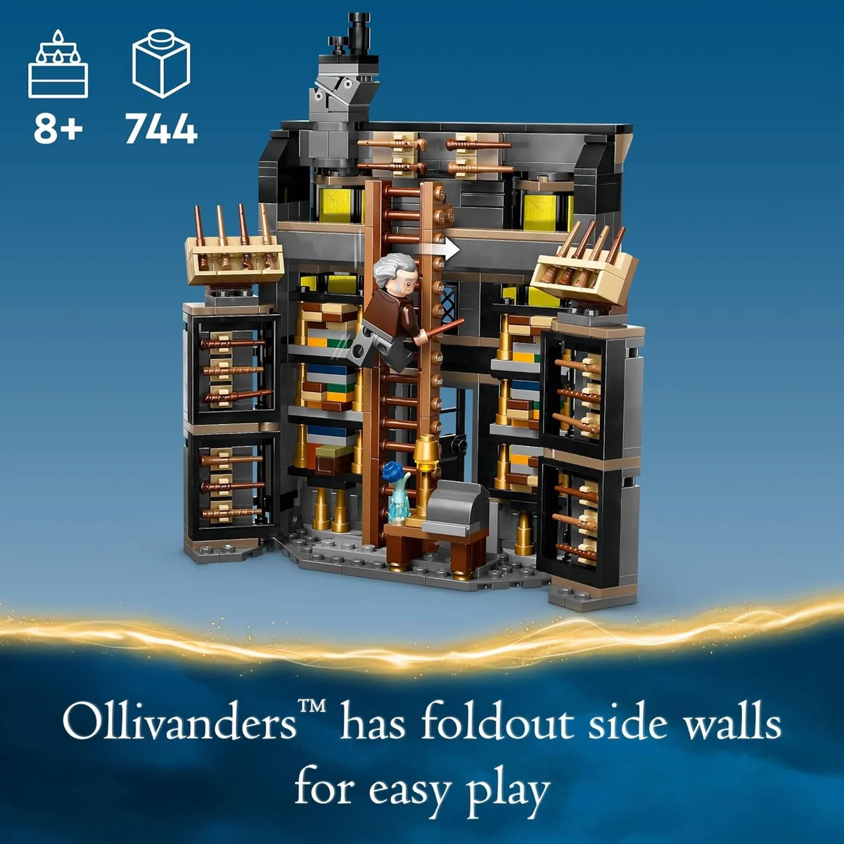 LEGO Harry Potter Ollivanders & Madam Malkin's Robes Building Set 76439 744 Pieces Multicolor New image 3