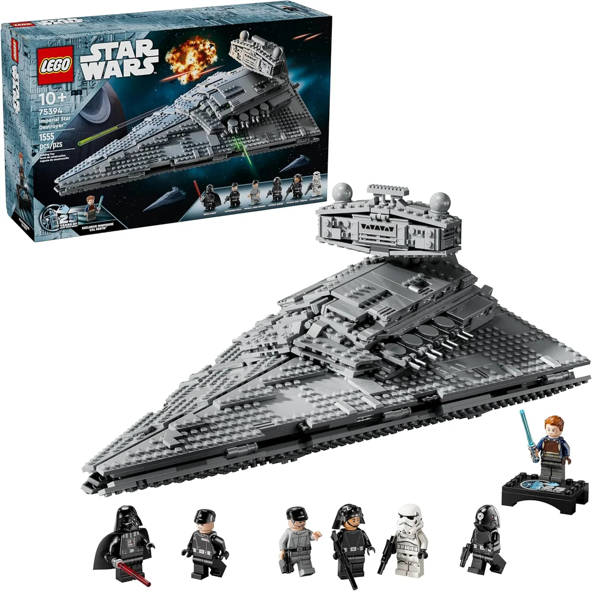 LEGO Star Wars Imperial Star Destroyer Building Toy 75394 1555 Pieces Multicolor New