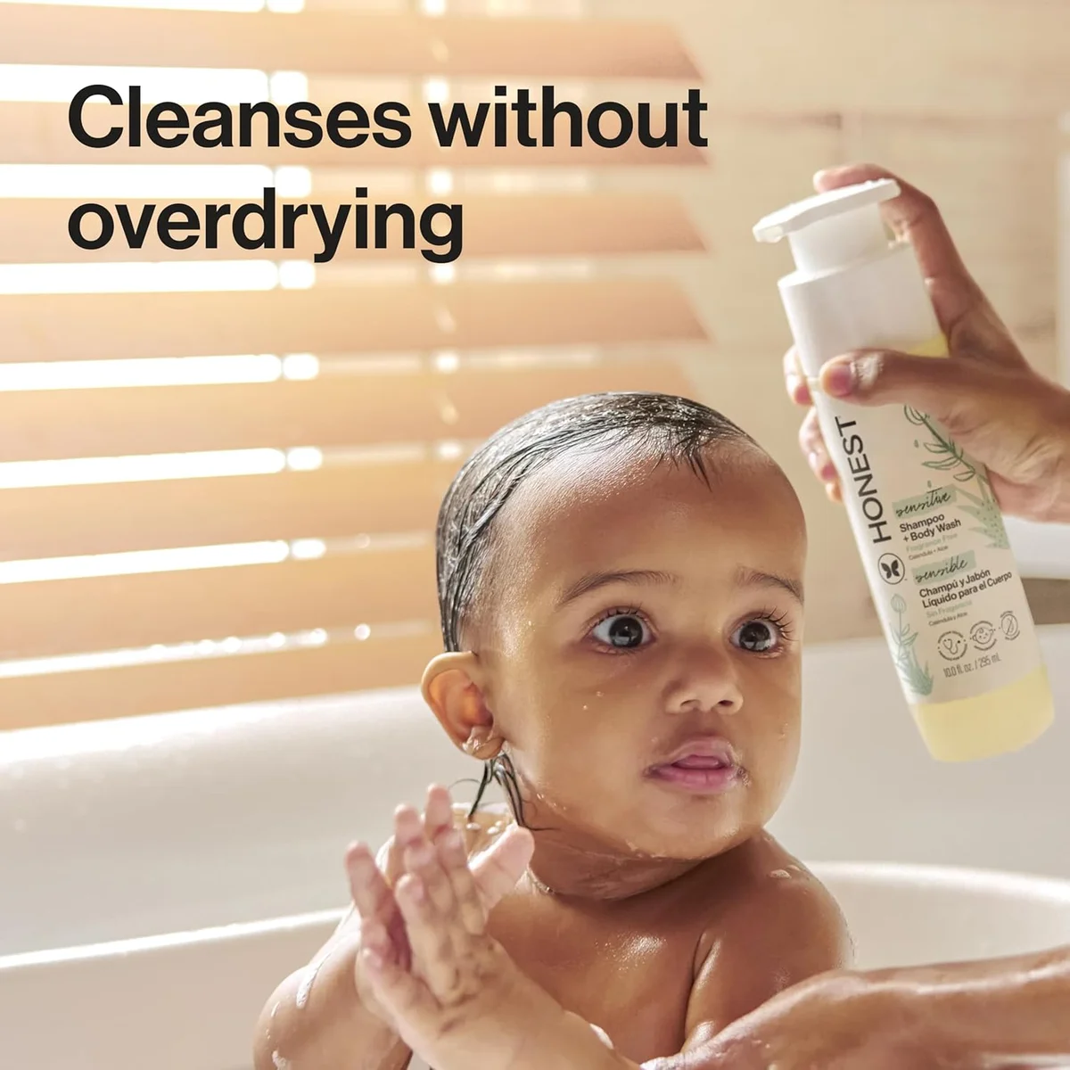 The Honest Company 2-in-1 Baby Shampoo & Body Wash Fragrance-Free Tear-Free Hypoallergenic 10 fl oz New image 3