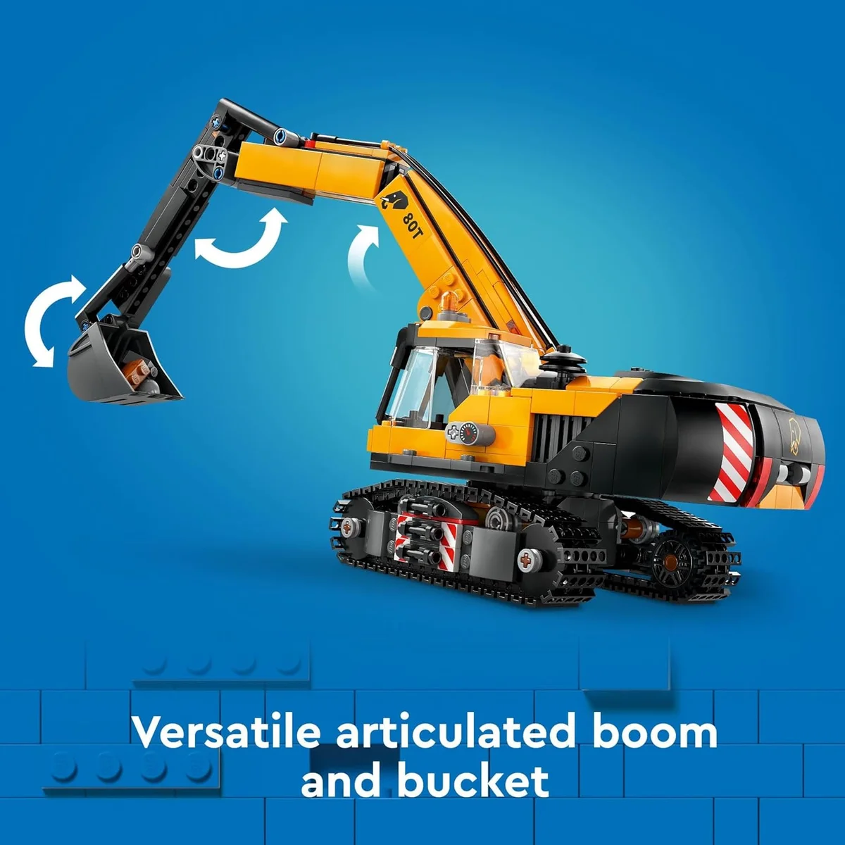 LEGO City Yellow Construction Excavator Toy Digger 60420 633 Pieces for Ages 8 and Up Multicolor New image 4