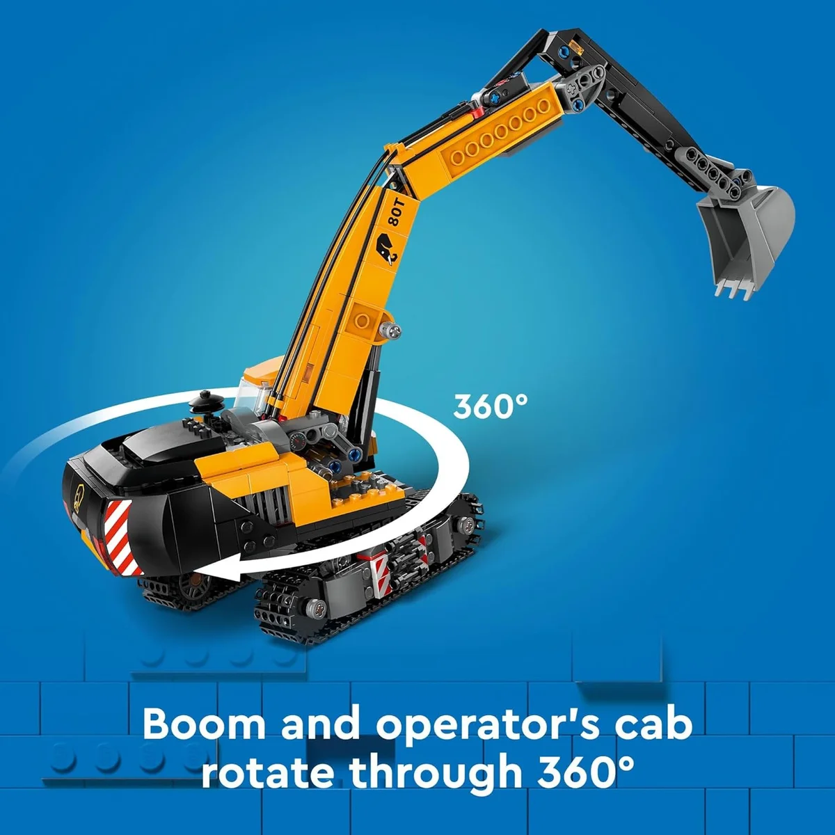 LEGO City Yellow Construction Excavator Toy Digger 60420 633 Pieces for Ages 8 and Up Multicolor New image 5