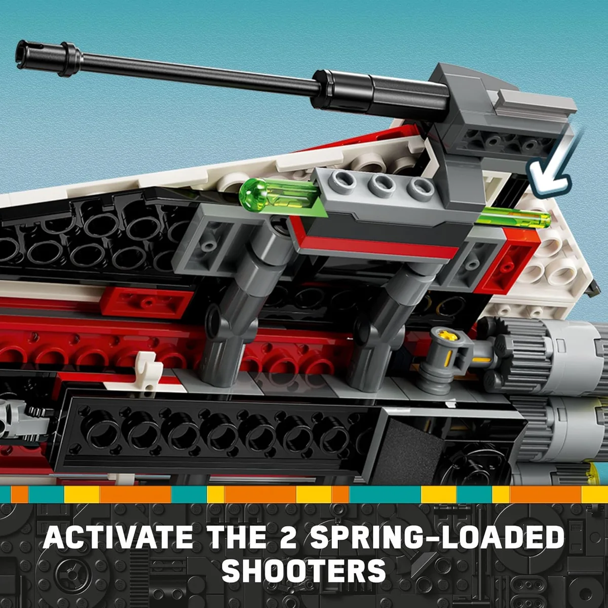 LEGO Star Wars Jedi Bob’s Starfighter Buildable Toy Vehicle 75388 Multicolor New image 4