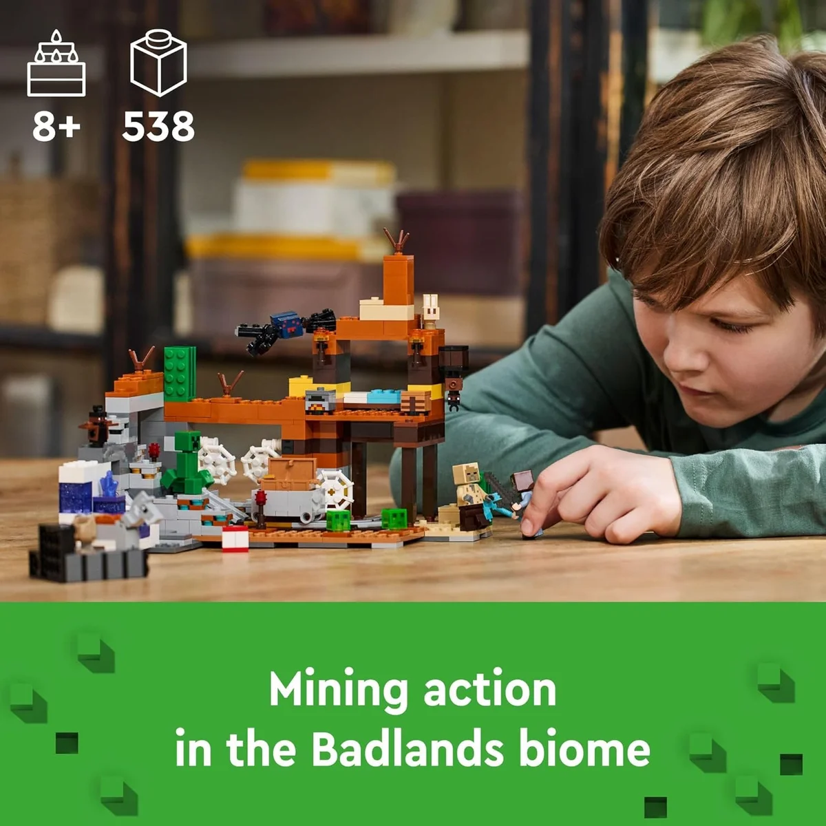 LEGO Minecraft The Badlands Mineshaft Building Set 21263 Mining Exploration Multicolor New image 2