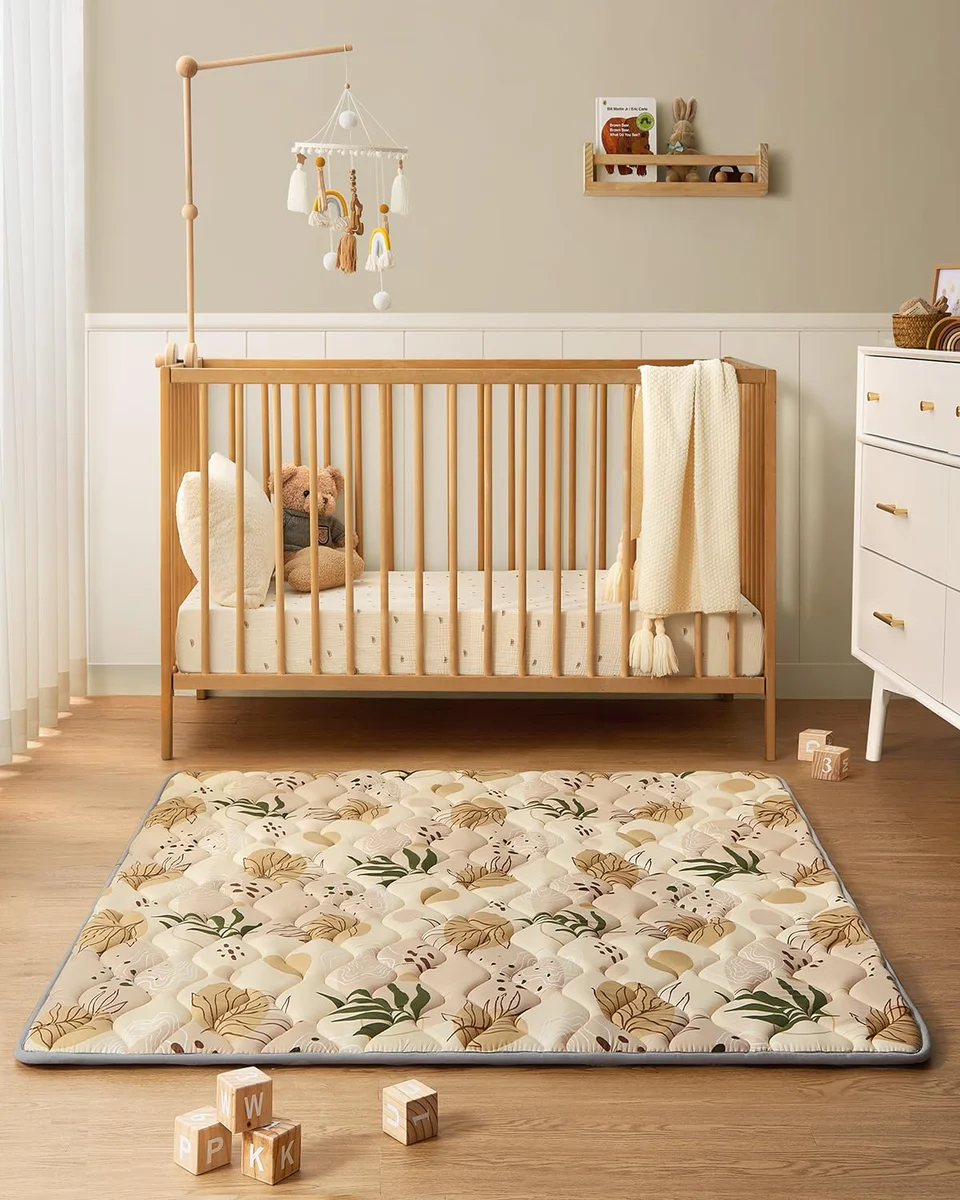 Blissful Diary Baby Play Mats 50x50 WLD03X Non-Slip Machine Washable Earth Tones New image 8