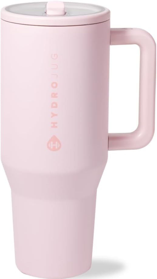 HydroJug Traveler Water Bottle 32 oz Stainless Steel Pink Sand New