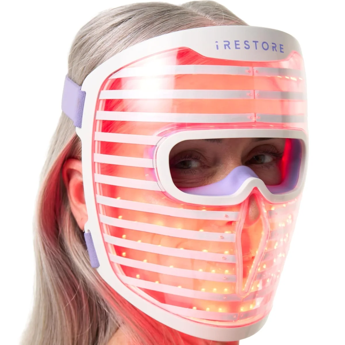 iRestore LED Face Mask Red Light Therapy 360 LEDs Anti-Aging New