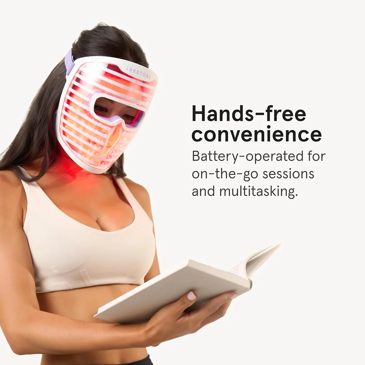 iRestore LED Face Mask Red Light Therapy 360 LEDs Anti-Aging New image 8