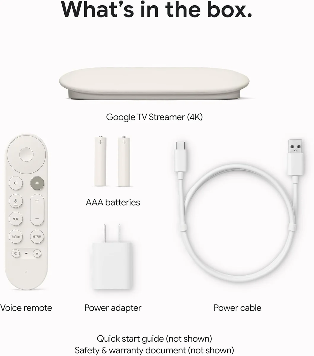 Google TV Streamer 4K Fast Streaming Entertainment 32GB Porcelain New image 9
