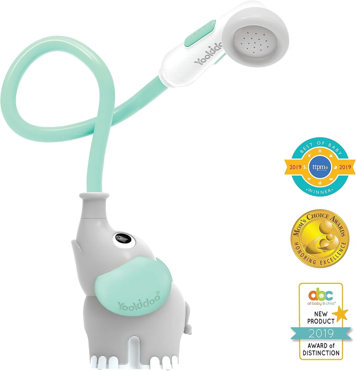 Yookidoo Baby Bath Shower Head Elephant Water Pump Model 40159-40308 Plastic New image 8
