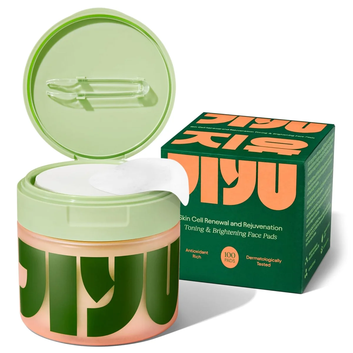JiYu Toning Polish Pads Korean Skincare Anti-Aging Treatment 100 Count - New image 2