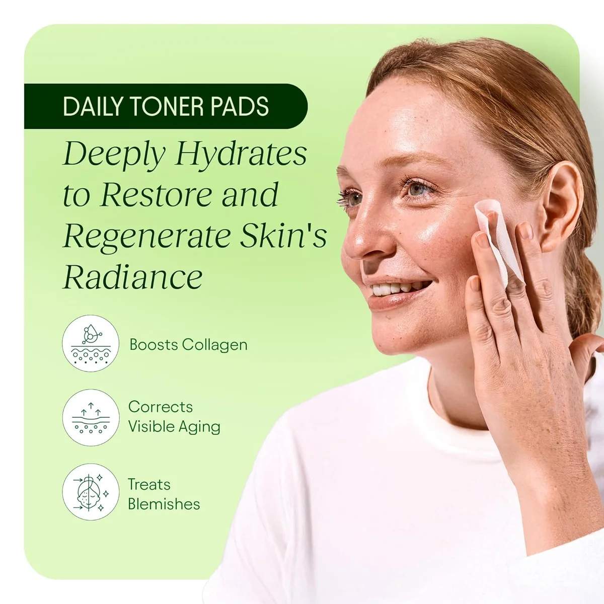 JiYu Toning Polish Pads Korean Skincare Anti-Aging Treatment 100 Count - New image 3