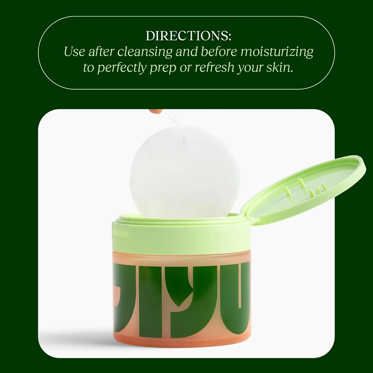 JiYu Toning Polish Pads Korean Skincare Anti-Aging Treatment 100 Count - New image 8