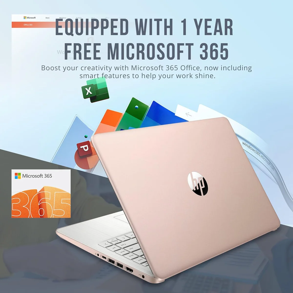 HP Stream 14" Laptop Intel N150 16GB RAM 416GB Storage Gold New image 5