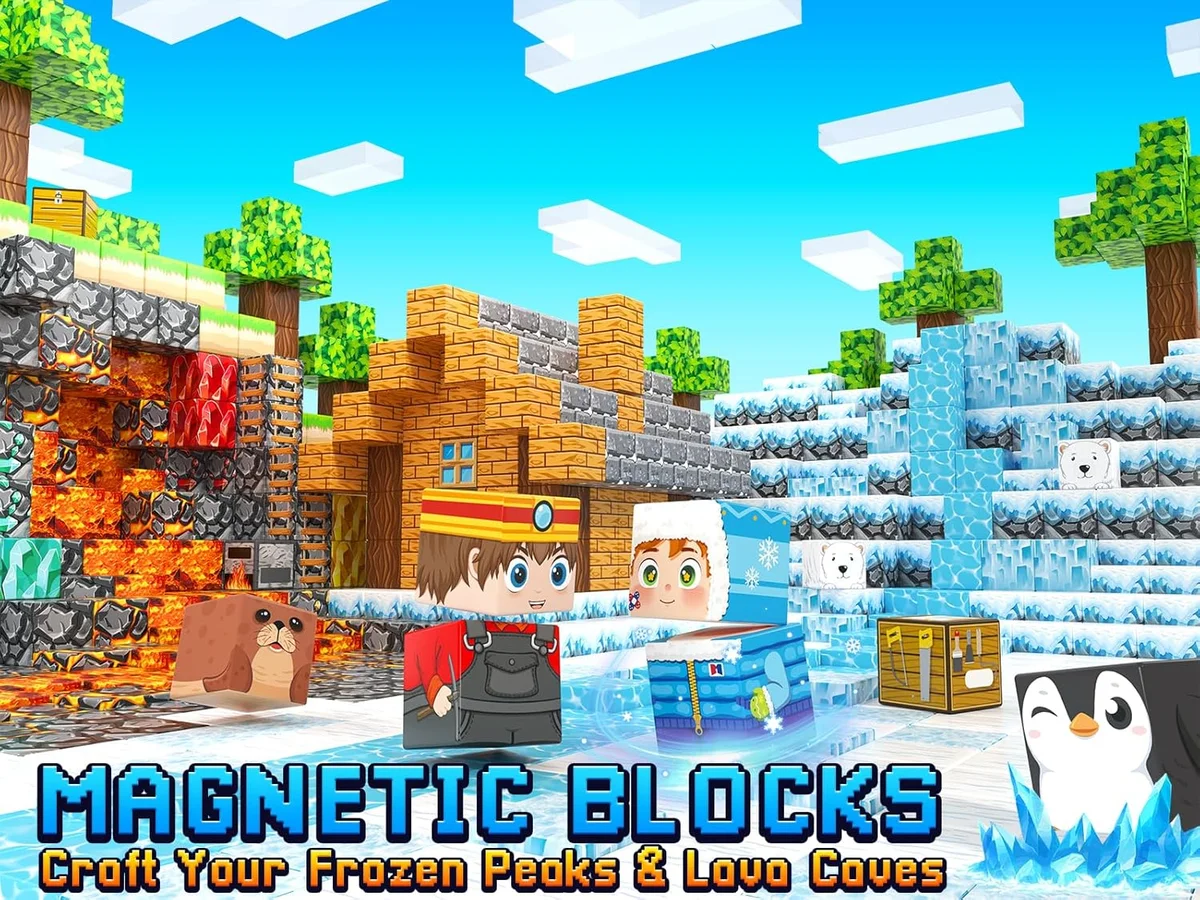 Gooidea Magnetic Blocks 200PCS DL-M95 Educational Building Set Ice and Fire New image 2