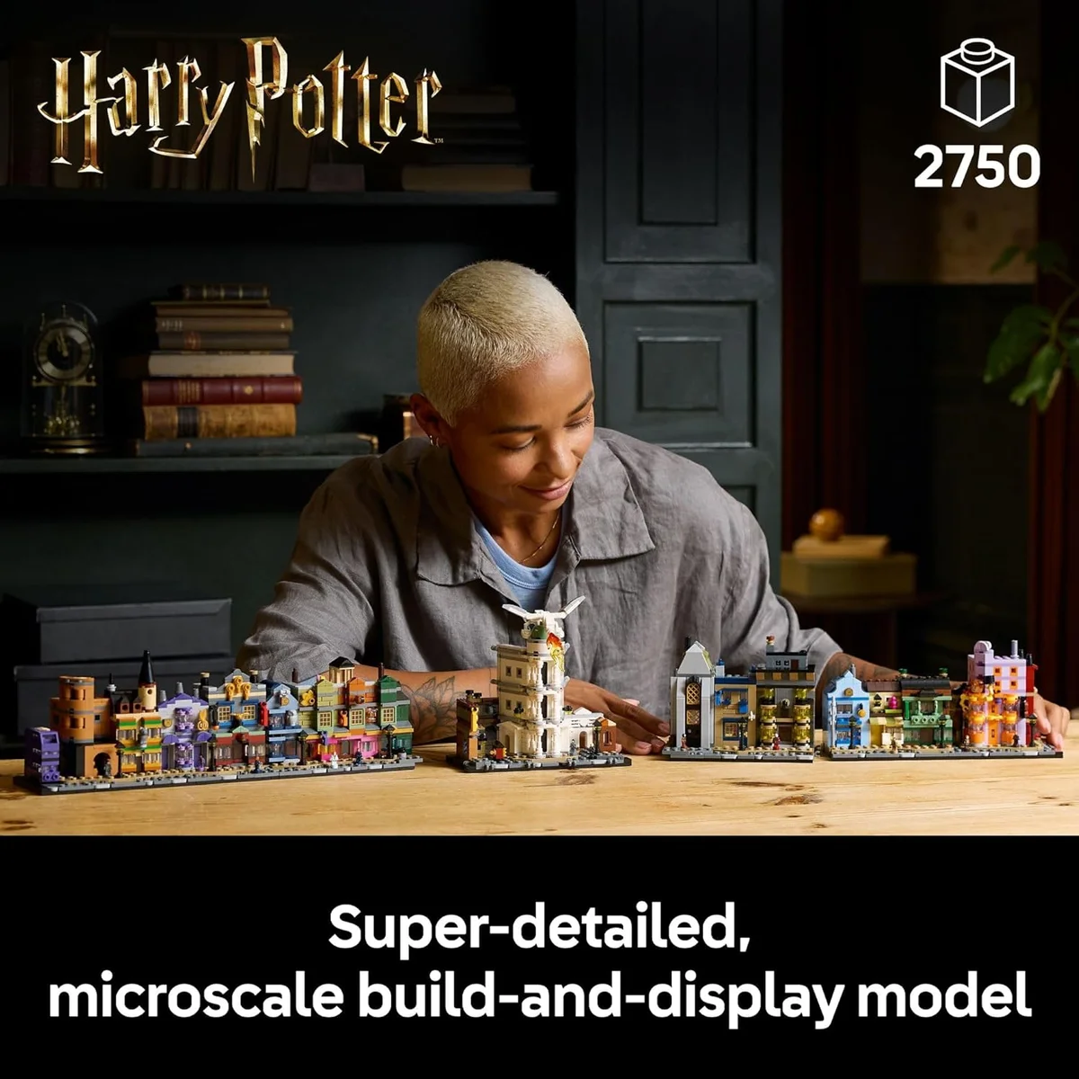 LEGO Harry Potter Diagon Alley Wizarding Shops Building Set 76444 - 2750 Pieces - Multicolor - New image 2