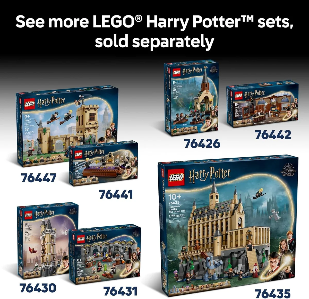 LEGO Harry Potter Diagon Alley Wizarding Shops Building Set 76444 - 2750 Pieces - Multicolor - New image 7
