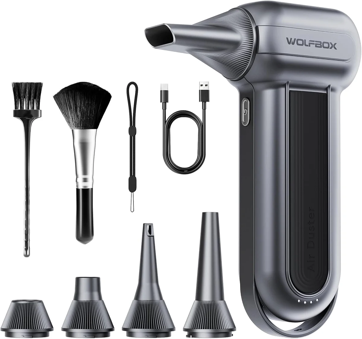 WOLFBOX Electric Air Duster MF100 150000RPM Cordless 3-Gear Adjustable New