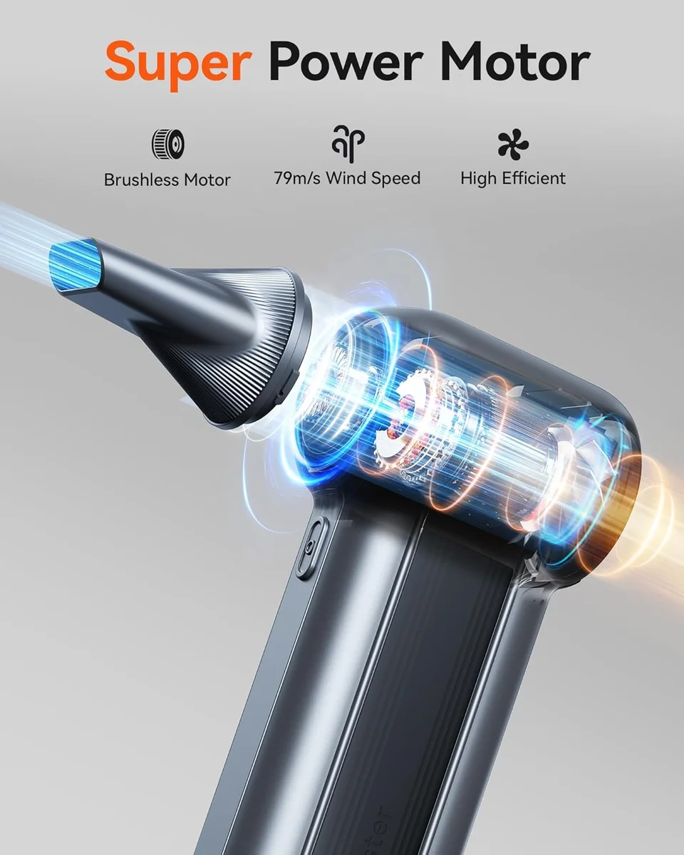WOLFBOX Electric Air Duster MF100 150000RPM Cordless 3-Gear Adjustable New image 2