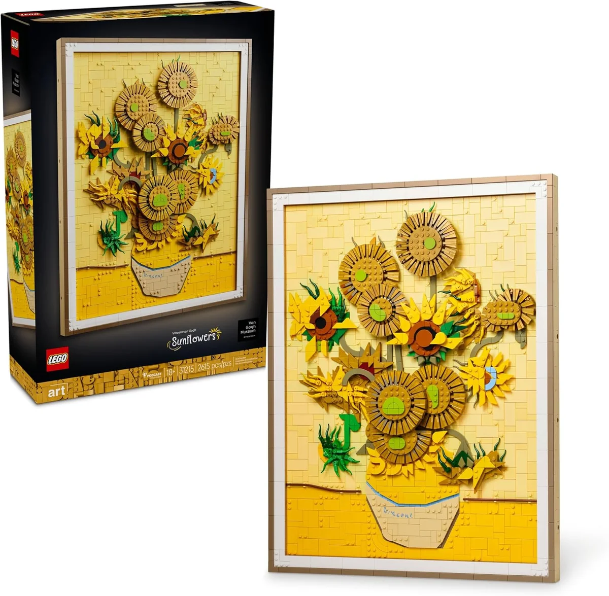 LEGO Vincent Van Gogh – Sunflowers Building Set 31215 - 2615 Pieces - Multicolor - New
