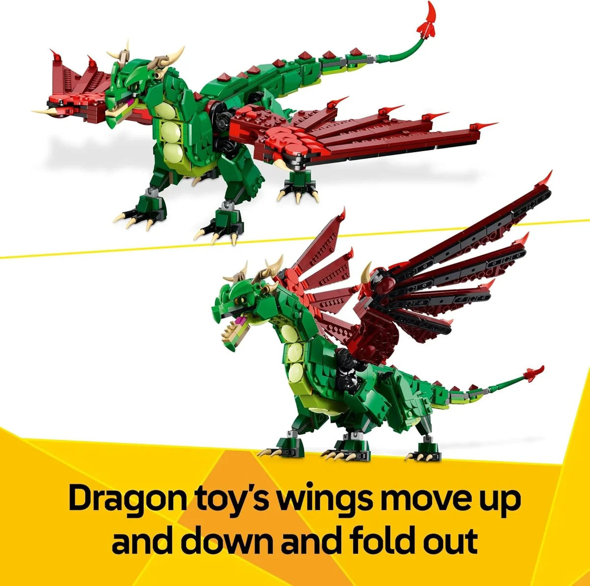 LEGO Creator Medieval Dragon Toy 31161 3 in 1 Build Options Multicolor New image 5