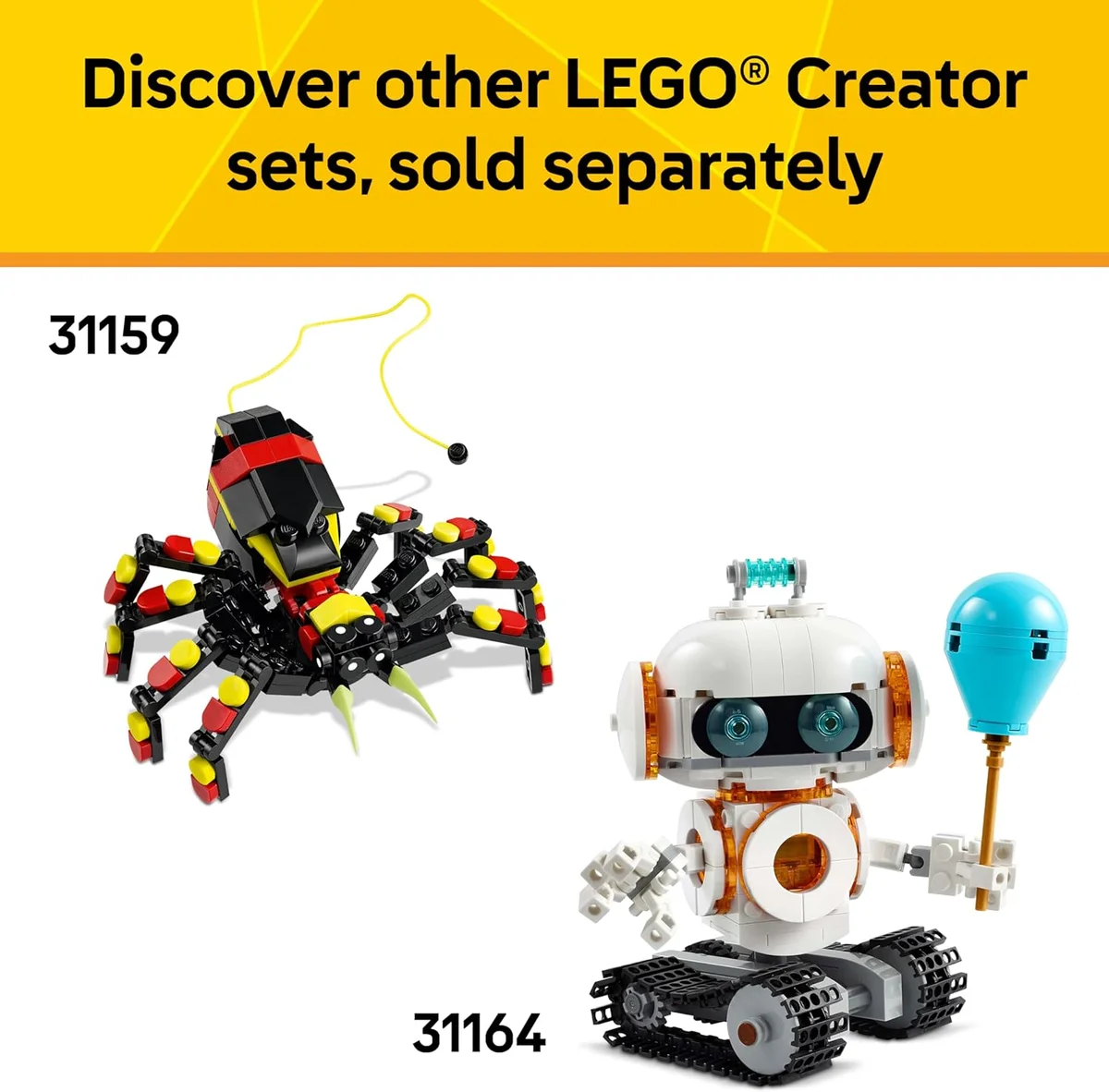LEGO Creator Aircraft Race Plane Toy 31160 3 in 1 Model Airplane Fighter Jet Helicopter Multicolor New image 7