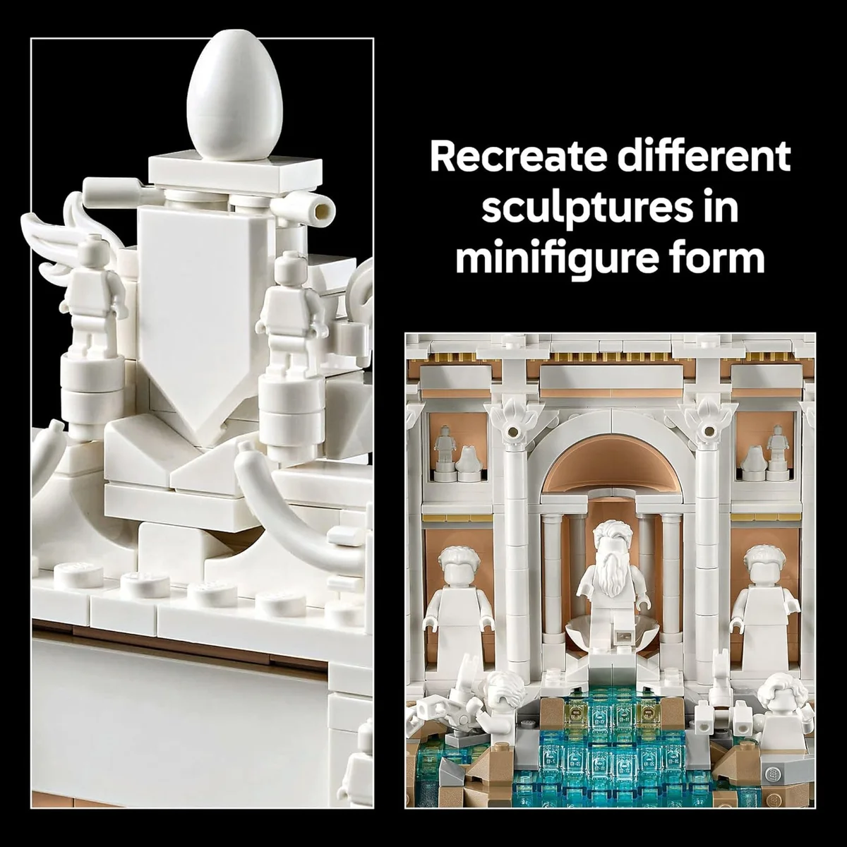 LEGO Architecture Trevi Fountain Building Set 21062 - 1880 Pieces - Multicolor - New image 4