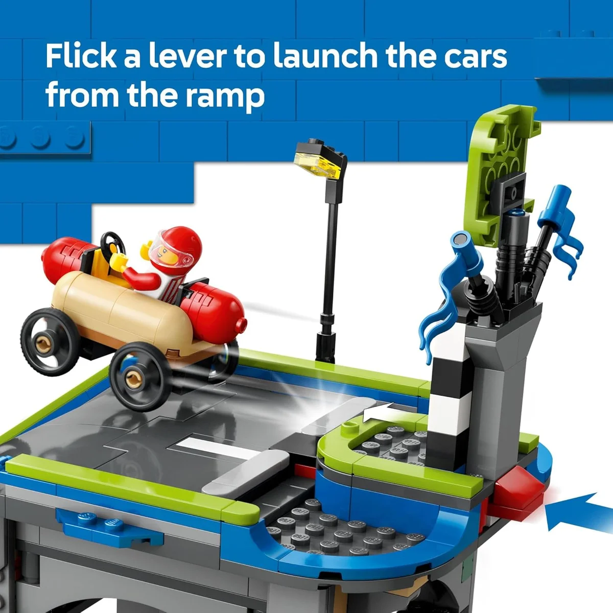 LEGO City No Limits Race Car Ramp Track Toy 60460 436 Pieces Multicolor New image 3
