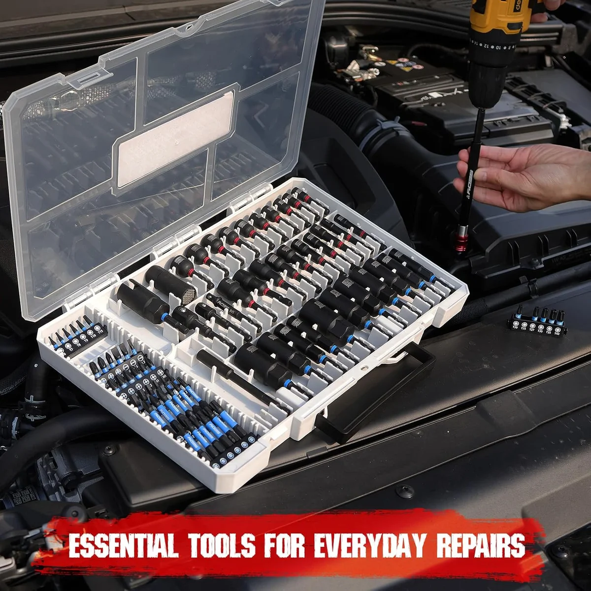 SEDY 80-Piece Premium Magnetic Impact Nut Driver Set 84099 Metric & SAE Multi-Use Kit New image 7