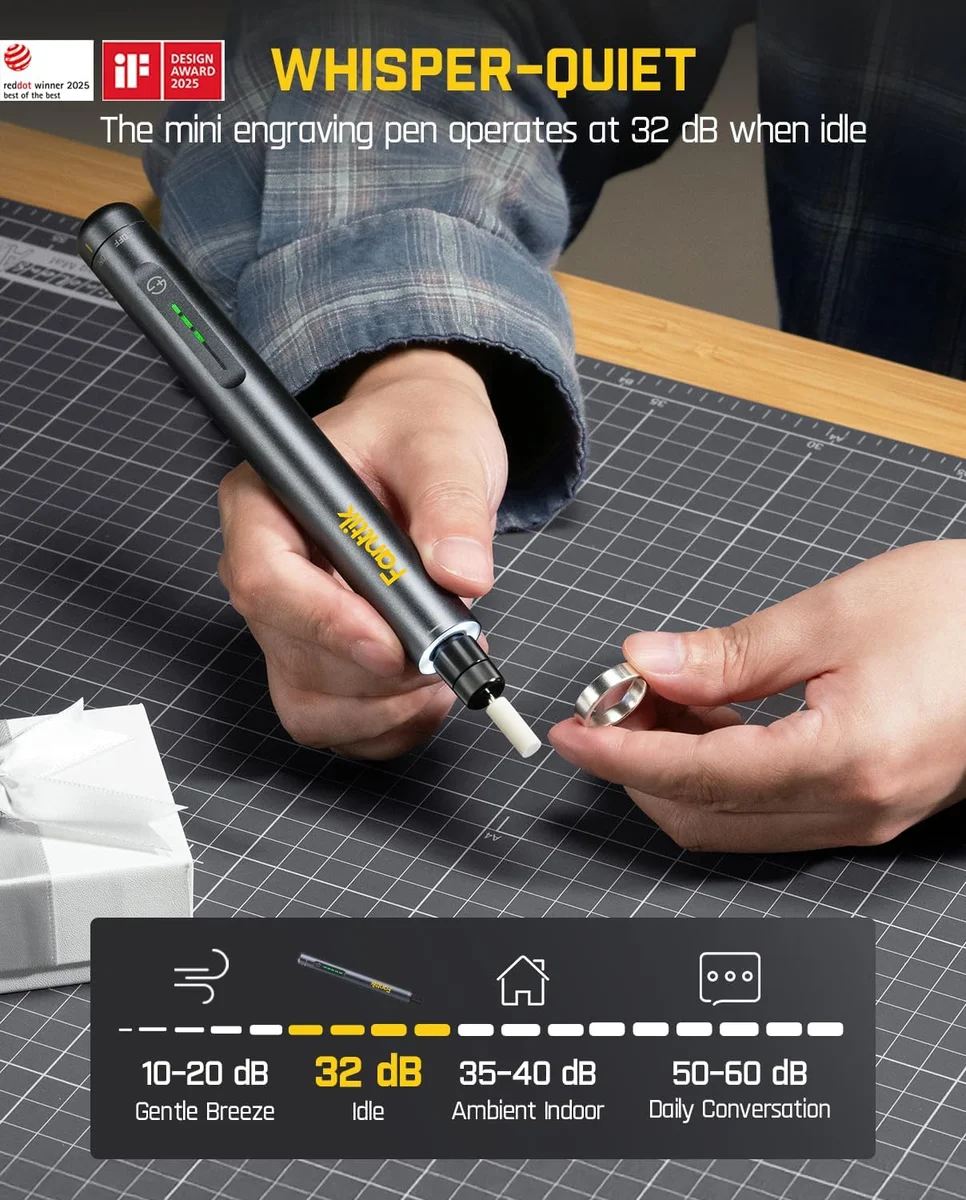 Fanttik F2 Master Mini Cordless Rotary Tool Kit NeoPulse Motor 25000 RPM Gray New image 5