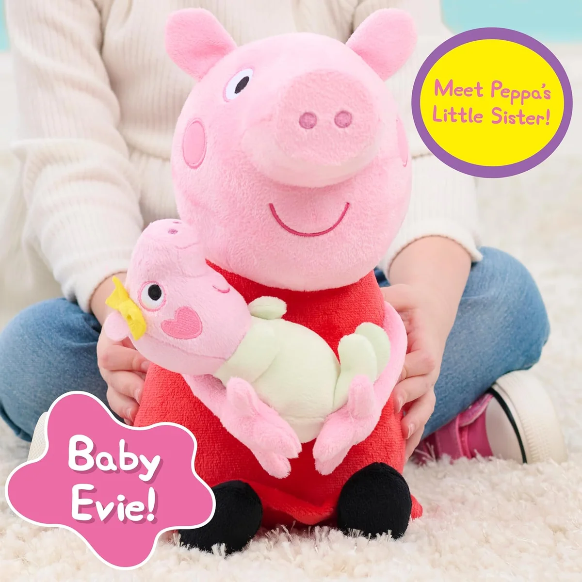 Just Play Peppa Pig Lil Friends Big Sis Plush Stuffed Animal 11.5-inch Multi-color New image 2