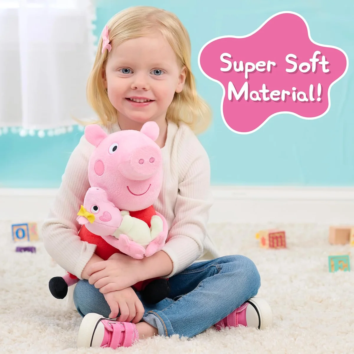 Just Play Peppa Pig Lil Friends Big Sis Plush Stuffed Animal 11.5-inch Multi-color New image 4