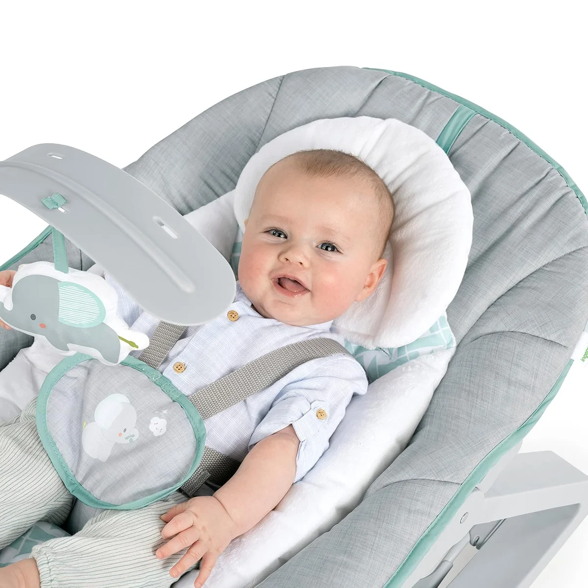 Ingenuity Keep Cozy 3-in-1 Vibrating Baby Bouncer 12428 - For Infants to Toddlers Up to 40 lbs Weaver - New image 3