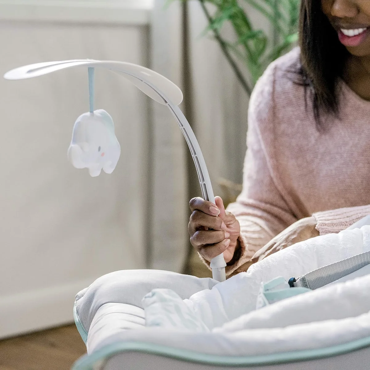 Ingenuity Keep Cozy 3-in-1 Vibrating Baby Bouncer 12428 - For Infants to Toddlers Up to 40 lbs Weaver - New image 2